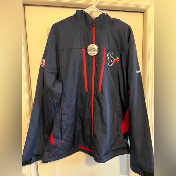 Houston Texans Vintage 2010 Fleece Lined Coat - Size L - NEW w/tags - Picture 1 of 8